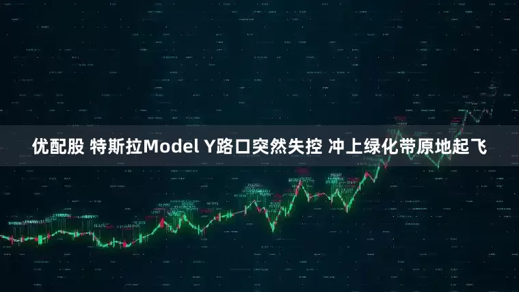 优配股 特斯拉Model Y路口突然失控 冲上绿化带原地起飞